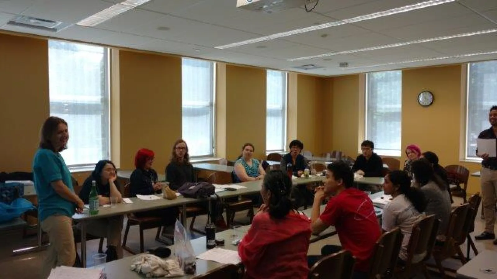 Professor Anna Elliott leading the workshop